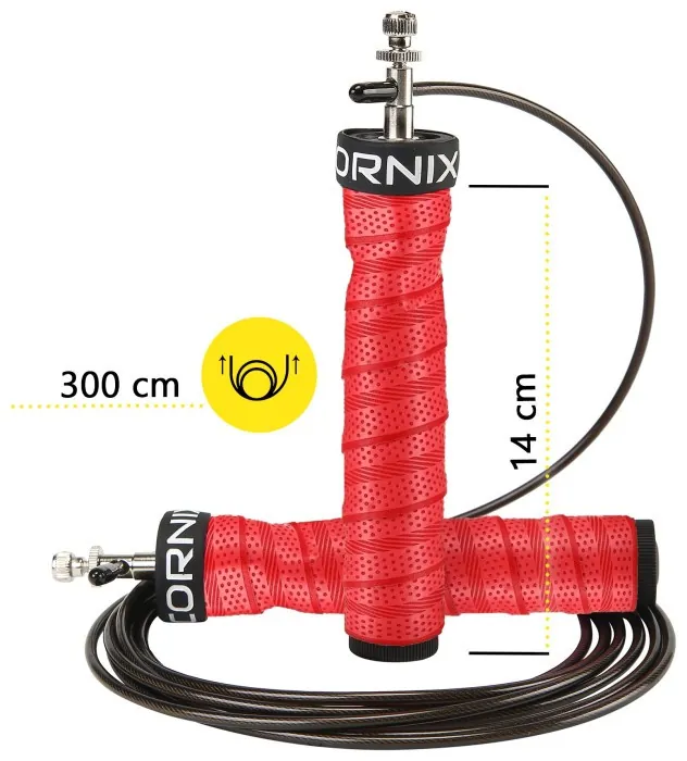Скакалка скоростная для кроссфита Cornix Speed Rope Pro XR-0519 Red