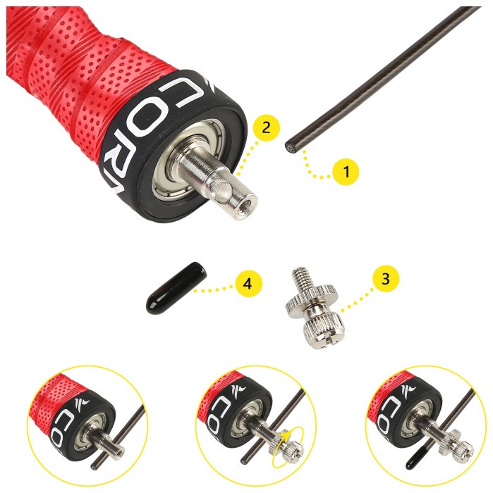 Скакалка скоростная для кроссфита Cornix Speed Rope Pro XR-0519 Red