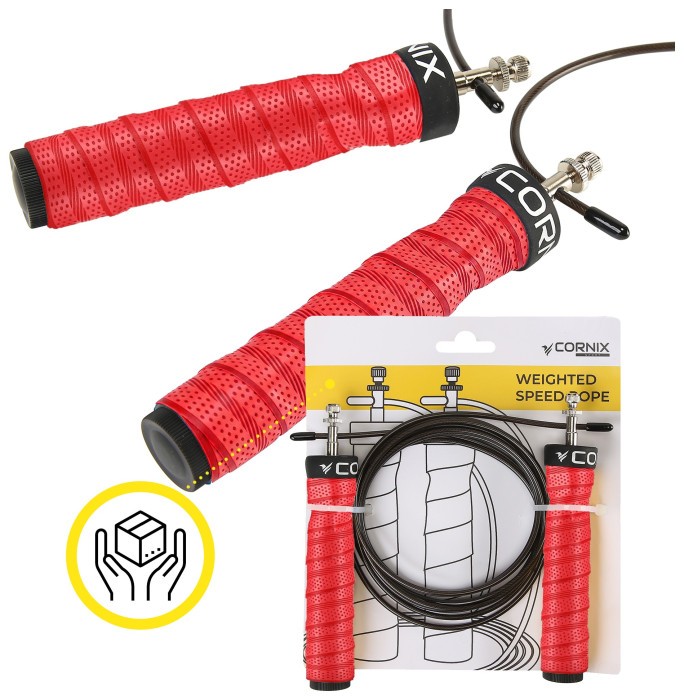Скакалка скоростная для кроссфита Cornix Speed Rope Pro XR-0519 Red