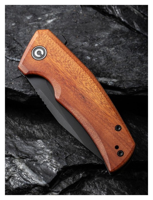 Нож складной карманный Civivi Regulatron, (7.6 см) Nitro-V / Guibourtia Wood