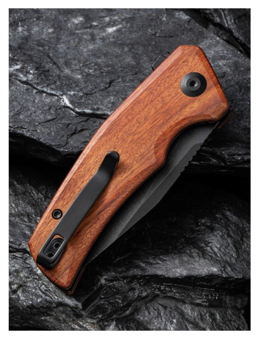 Нож складной карманный Civivi Regulatron, (7.6 см) Nitro-V / Guibourtia Wood