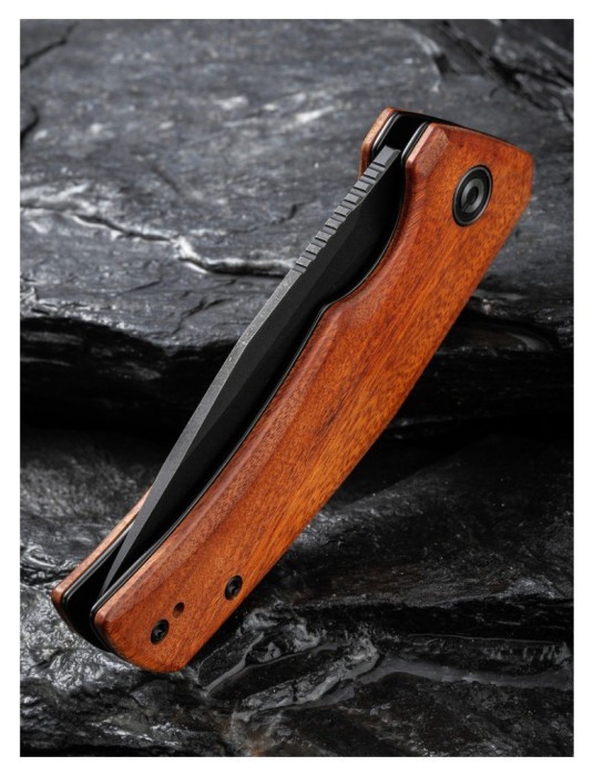 Нож складной карманный Civivi Regulatron, (7.6 см) Nitro-V / Guibourtia Wood