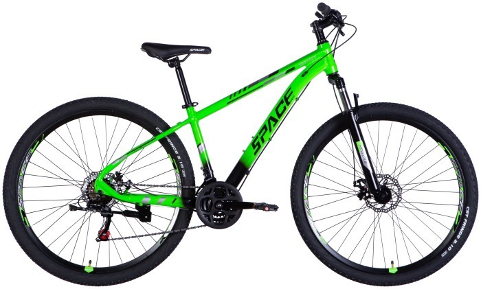 Велосипед AL 29" SPACE MERCURY DD FR рама-16" зелено-черный 2025