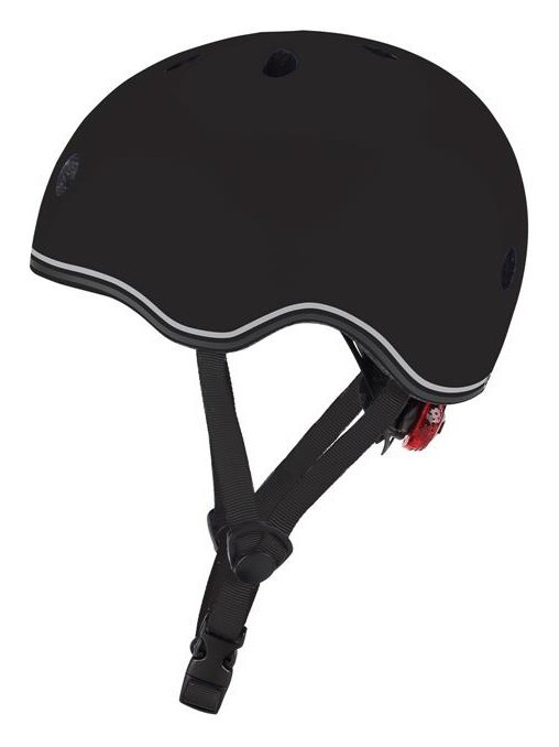 Шолом захисний дитячий GLOBBER GO UP LIGHTS, чорний, з ліхтариком, 45-51см, укр, укр