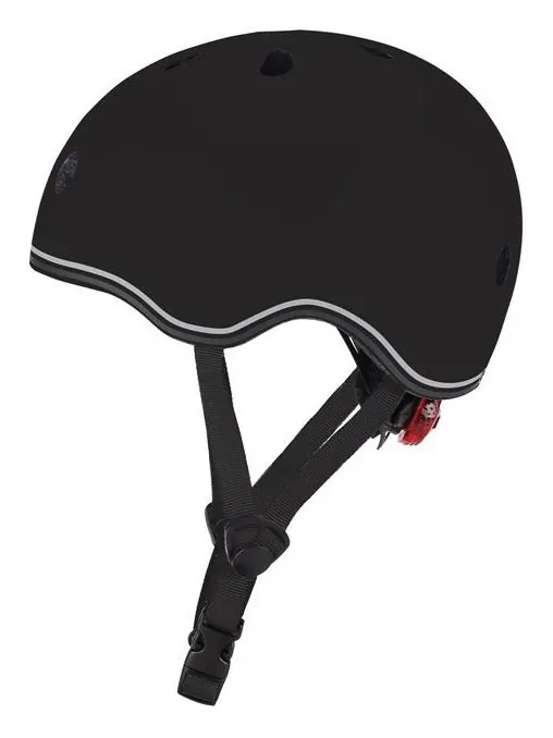 Шолом захисний дитячий GLOBBER GO UP LIGHTS, чорний, з ліхтариком, 45-51см (DWT_506-120)