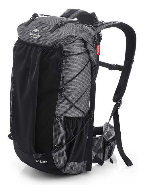 Рюкзак туристичний Naturehike Rock NH19BP095, 60+5 л, чорний, укр, укр