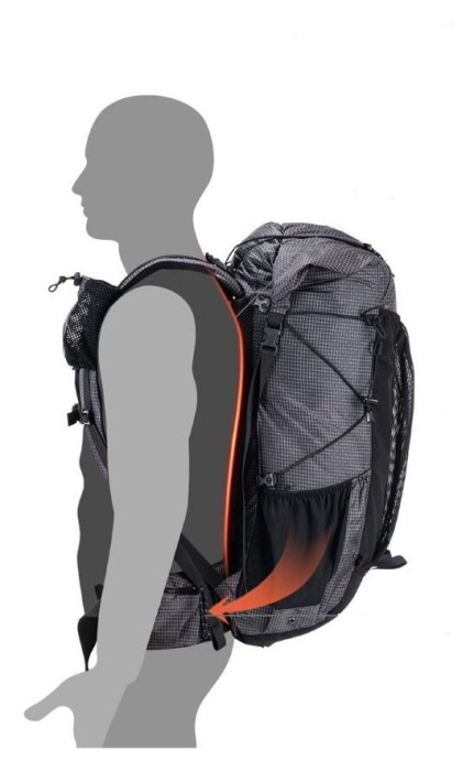 Рюкзак туристичний Naturehike Rock NH19BP095, 60+5 л, чорний