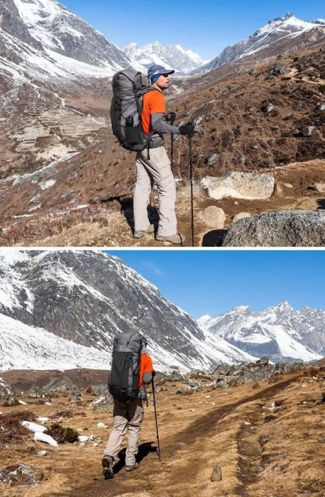 Рюкзак туристичний Naturehike Rock NH19BP095, 60+5 л, чорний, укр, укр