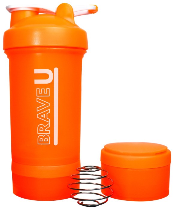 Shaker with containers 3 in 1 - 600ml Orange, укр, укр