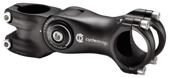 Винос руля для велосипеда Cycledesign 1 1/8″ 0-60° 105мм Black (CDHS0003), укр
