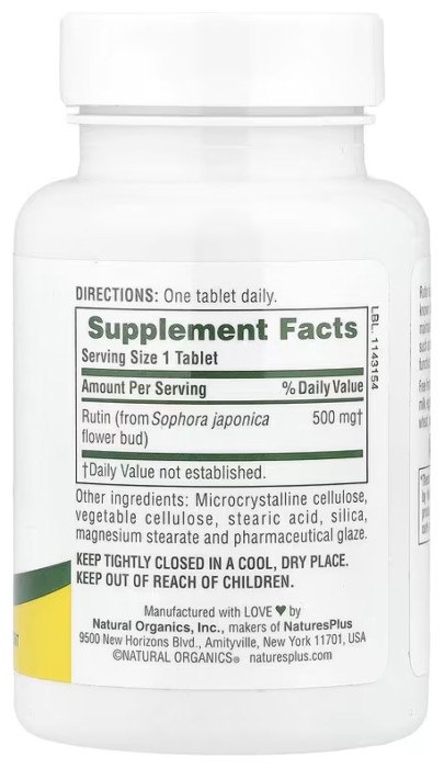 Rutin 500mg - 60 tabs