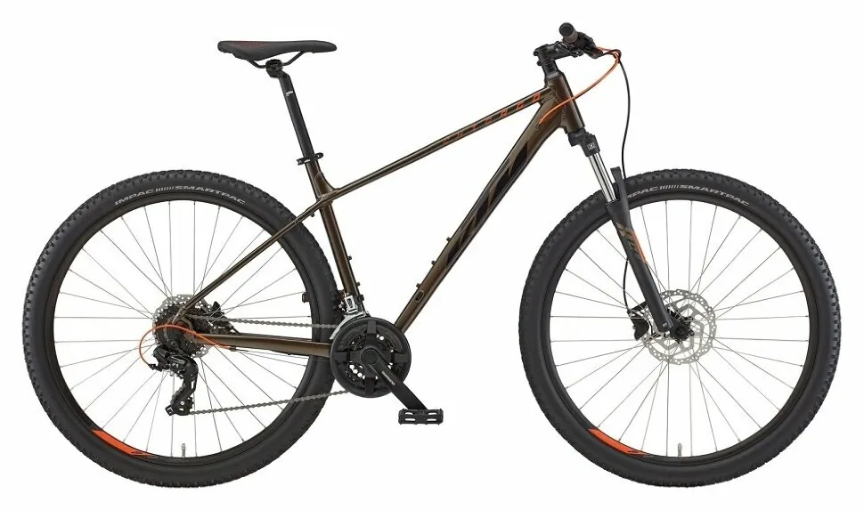 Велосипед KTM CHICAGO 292 29 " рама M / 43, темно-зелений (чорно-помаранчевий), 2022 (22813133)