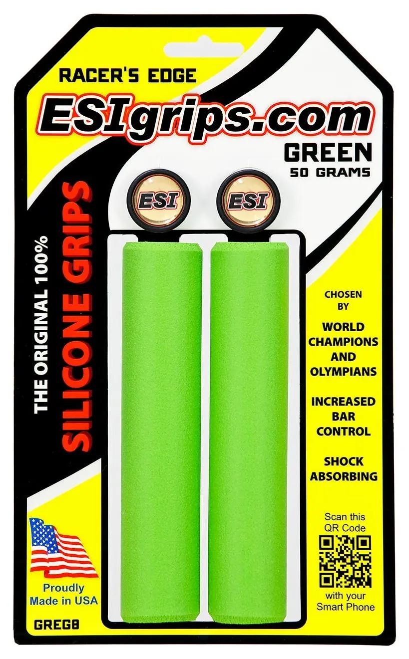 Гріпси ESI Racer's Edge Green (зелені) (OBOD_GREG8)