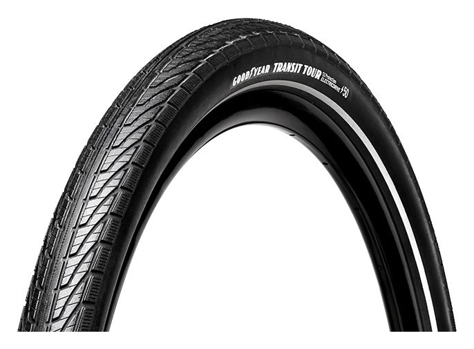 Покрышка 27.5x2.00 (50-584) GoodYear Transit Tour S3: Protection, Wire, Black + reflective strips, 60tpi
