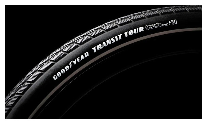 Покрышка 27.5x2.00 (50-584) GoodYear Transit Tour S3: Protection, Wire, Black + reflective strips, 60tpi
