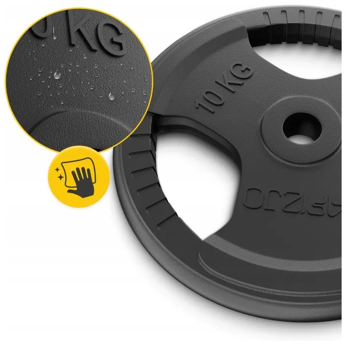 Диск металевий 4FIZJO 2 x 10 кг 26 мм Black (P-5905973401388)