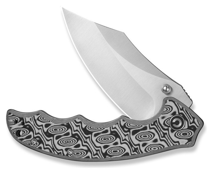 Ніж складаний туристичний Civivi Pentad (8.8 см) Nitro-V / Micarta чорний/білий