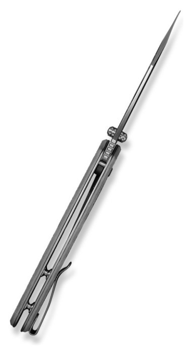 Ніж складаний туристичний Civivi Pentad (8.8 см) Nitro-V / Micarta чорний/білий