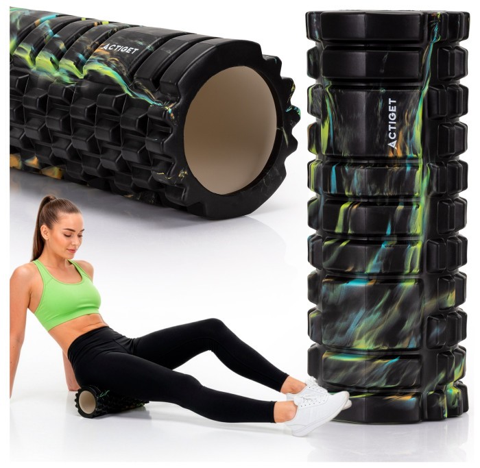 Масажний ролик Actiget EVA 33 x 13.5 см (валик, роллер) ACT0033 Mix