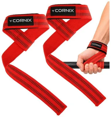 Лямки атлетичні для тяги Cornix Lifting Straps XR-0505 Red