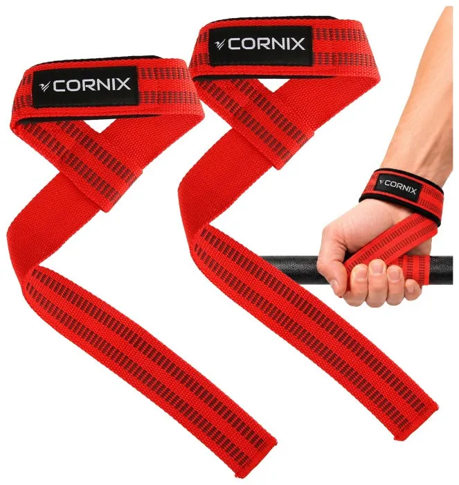 Лямки атлетичні для тяги Cornix Lifting Straps XR-0505 Red