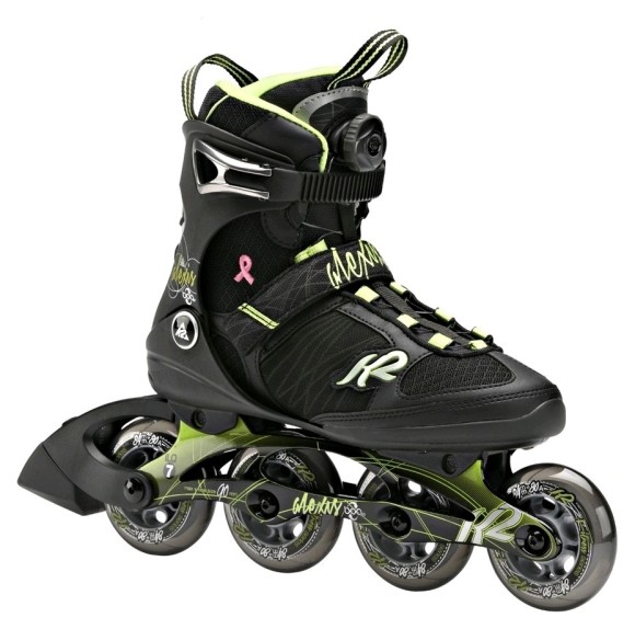 Ролики K2 Alexis Boa 2014 Black Green, укр