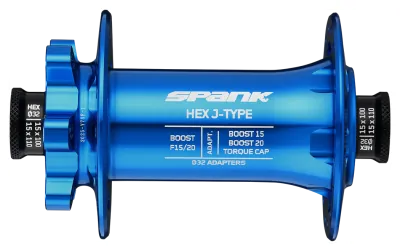 Передняя втулка SPANK HEX J-TYPE Boost F15/20, Blue