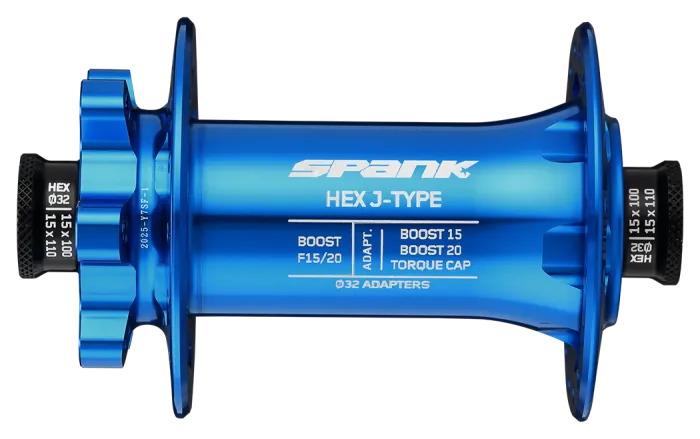 Передняя втулка SPANK HEX J-TYPE Boost F15/20, Blue