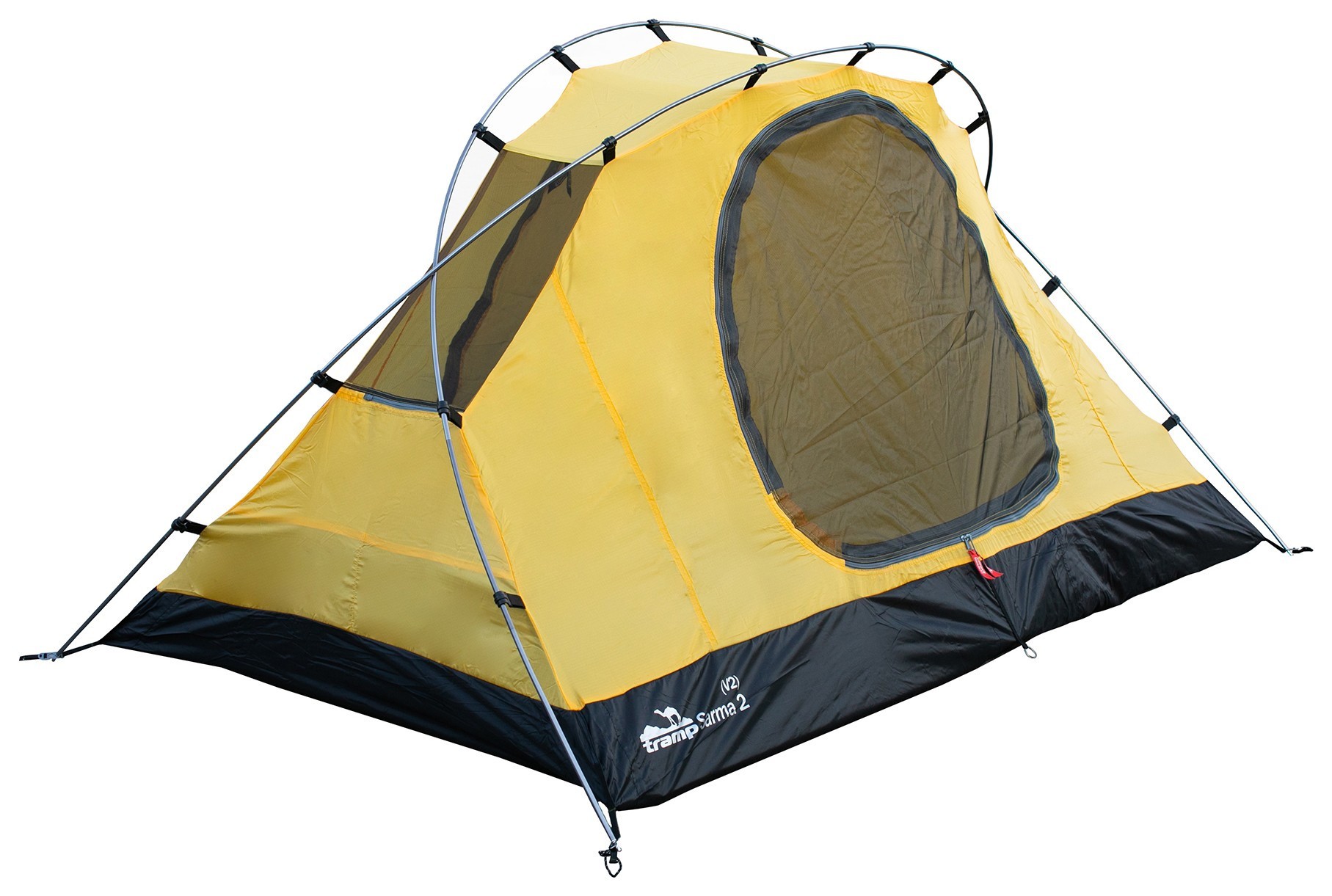 Палатка Tramp Sarma 2 (V2) серая/красная (TRT-030)