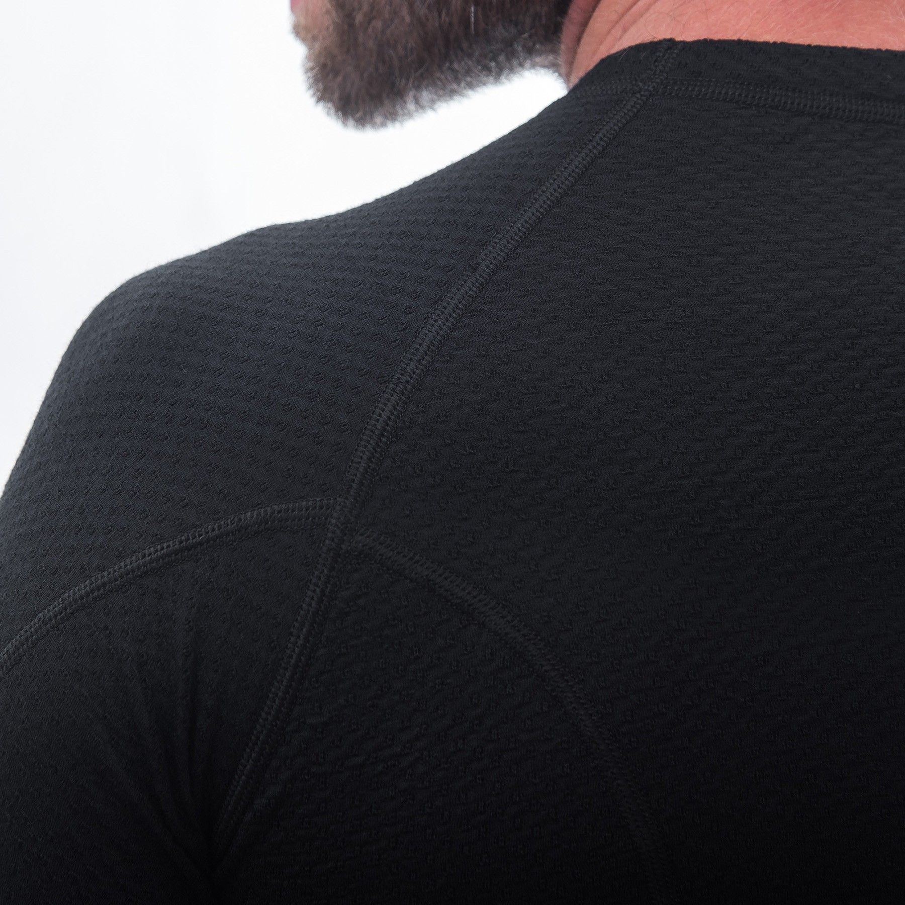 Термофутболка чоловіча Sensor Merino DF LS black 15100021, SM11M-black, укр, укр