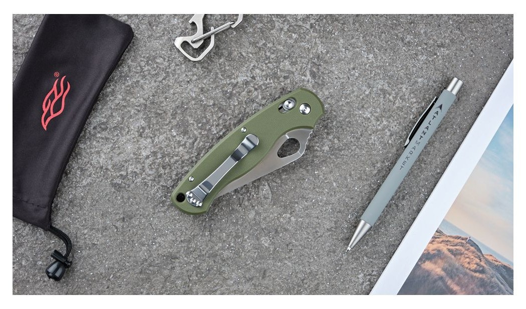 Ніж складаний Ganzo G729-GR зелений, укр, укр