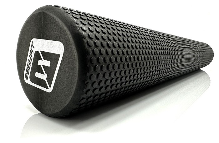 Масажний ролик EasyFit Foam Roller 90 см Чорний, укр, укр