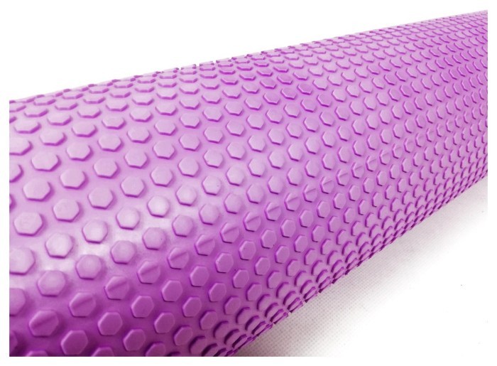 Масажний ролик EasyFit Foam Roller 90 см Чорний
