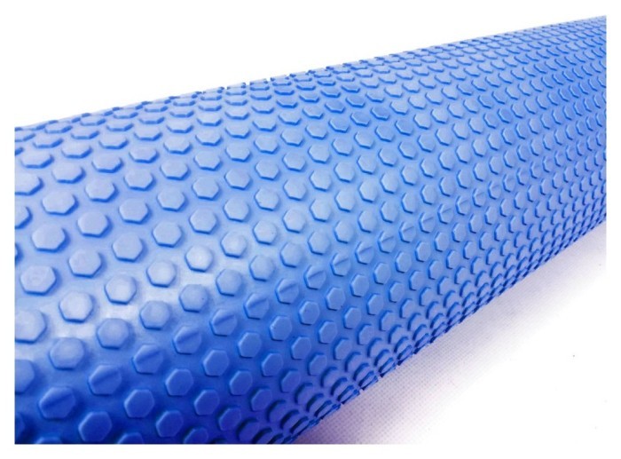 Масажний ролик EasyFit Foam Roller 90 см Чорний, укр, укр