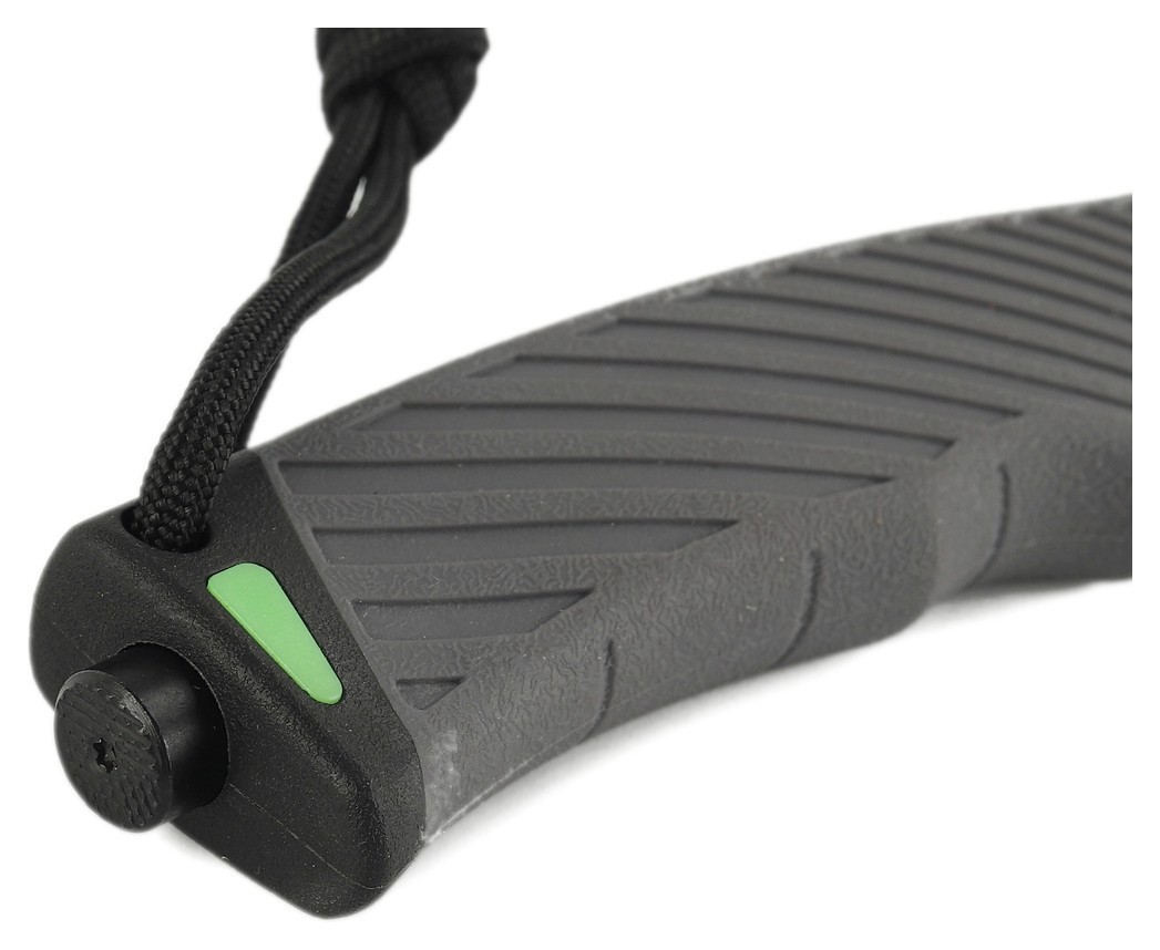 Ніж Ganzo G8012V2-GY сiрий (G8012V2-GY) з паракордом