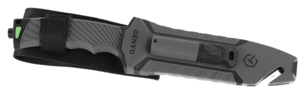 Ніж Ganzo G8012V2-GY сiрий (G8012V2-GY) з паракордом, укр, укр