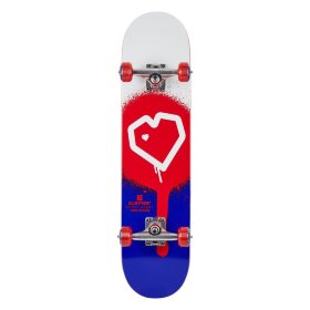 Blueprint Spray Heart V2 Скейтборд Complete 8&quot; - Red/Blue