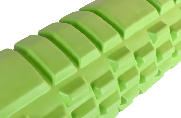 Масажний ролик EasyFit Grid Roller 33 см v.1.1 міцний масажер (салатовий)