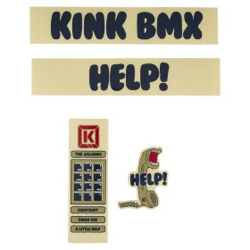 Набор наклеек на раму KINK BMX Williams Decal Kits голубоые/беживые