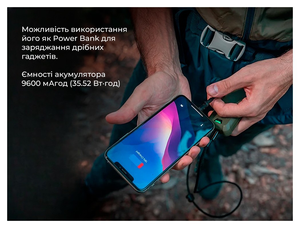 Портативний фумігатор-павербанк Flextail Max Repel S, графіт, укр, укр