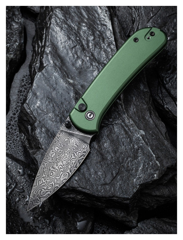 Ніж складаний Civivi Qubit Green Aluminum C22030E-DS1, укр, укр