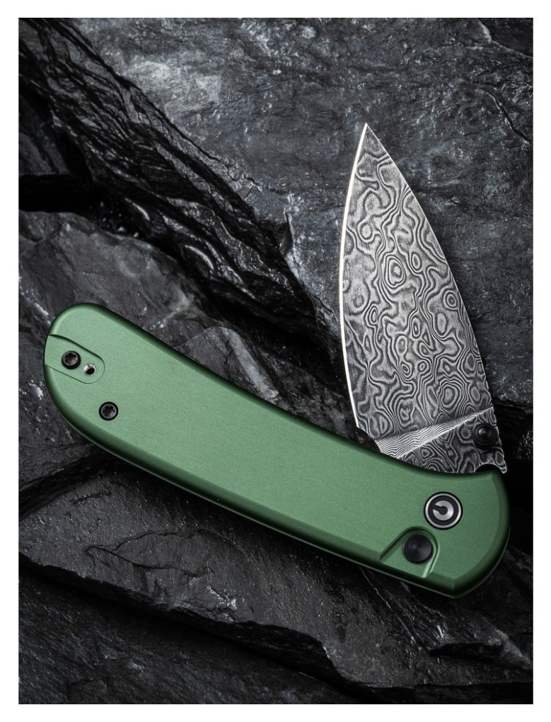 Ніж складаний Civivi Qubit Green Aluminum C22030E-DS1, укр, укр
