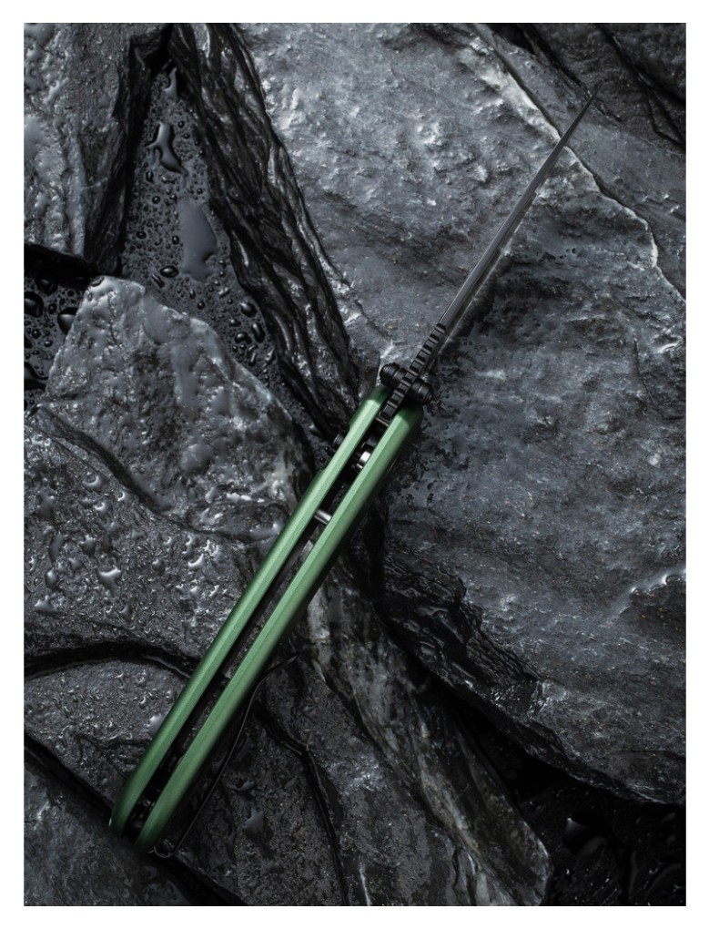 Ніж складаний Civivi Qubit Green Aluminum C22030E-DS1, укр, укр