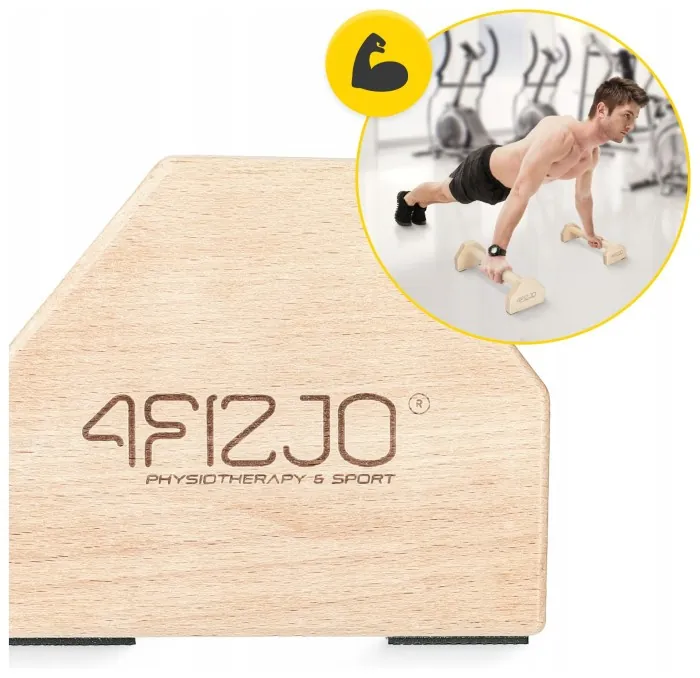 Упори для віджимань (паралетси) 4FIZJO 40 см дерев'яні (P-5905973407045)
