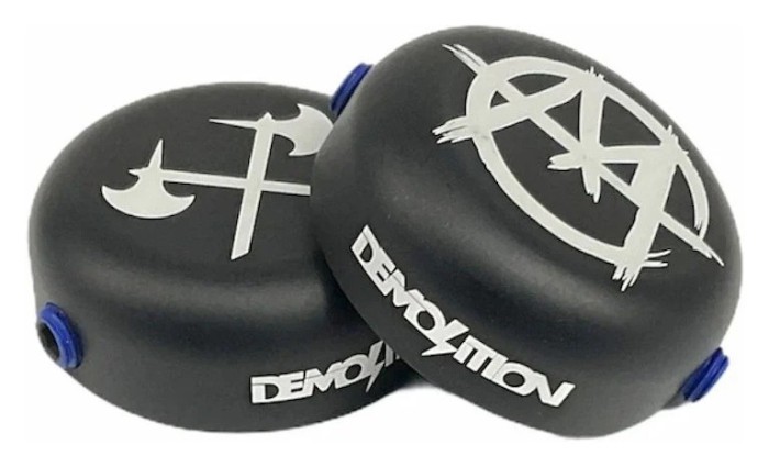 Заглушки руля Demolition X Markit AL-7075 алюминиевые, черные