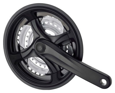 Комплект шатунов PROWHEEL TY-CM99, 170mm, 28/38/48T, защита цепи, звезды сталь, под квадрат, black