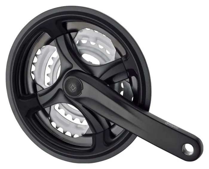 Комплект шатунів PROWHEEL TY-CM99, 170mm, 28/38/48T, захист ланцюга, зірки сталь, під квадрат, black