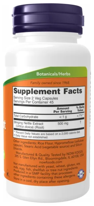 Nettle Root Extract 250mg - 90 vcaps