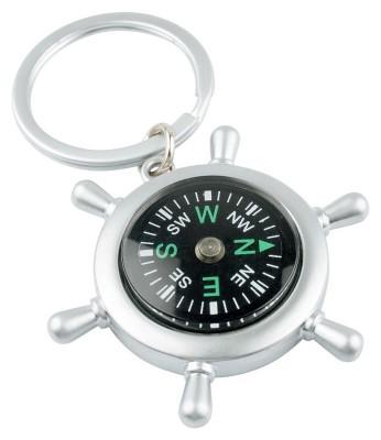 Munkees 3156 брелок-компас Rudder Compass сталь