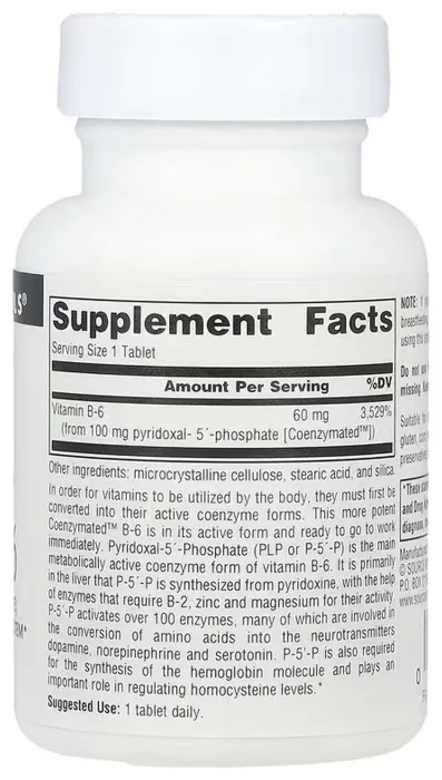 Coenzymated™ Vitamin B-6 100 mg - 60 tabs